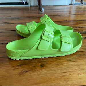 COPY - birkenstock arizona eva “active lime” sz 40